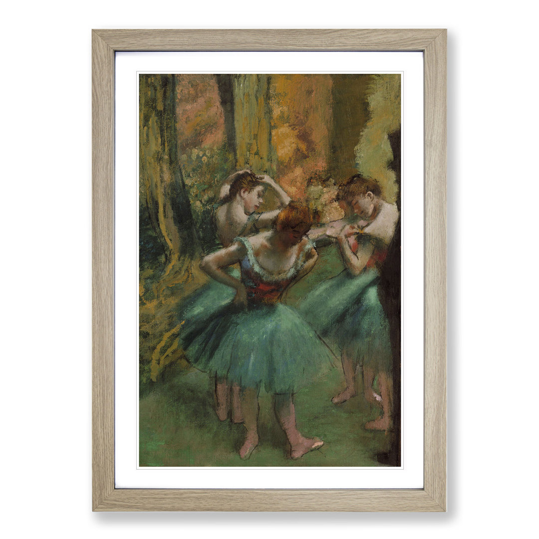 Preparing Ballet Ballerina Dancers by Edgar Degas - Framed Print