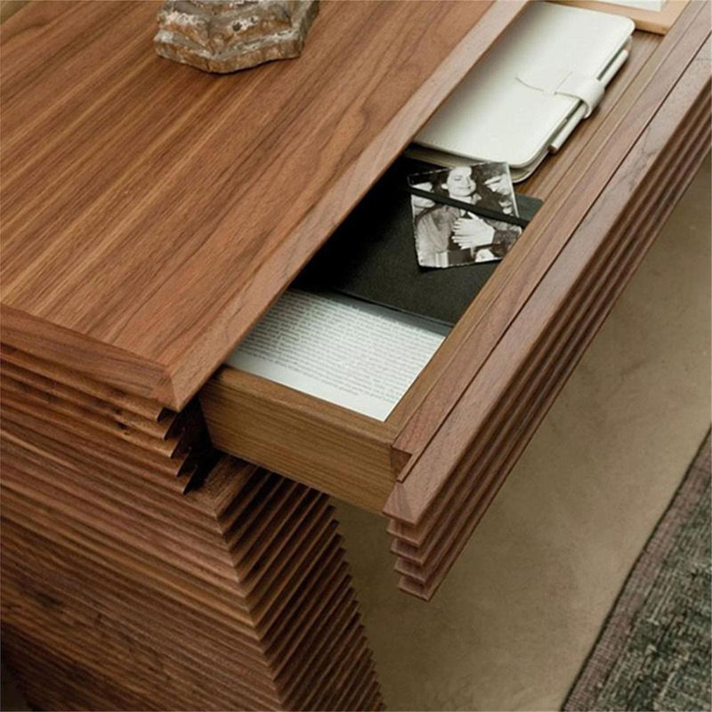 Console de hall d'entrée en bois massif de style chinois, H 35,4 po x l 63 po x P 17,7 po, Brun noyer