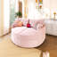 Canapé-lit surdimensionné double 102,3 po - siège très profond, ports USB, causeuse rembourrée-2106311255