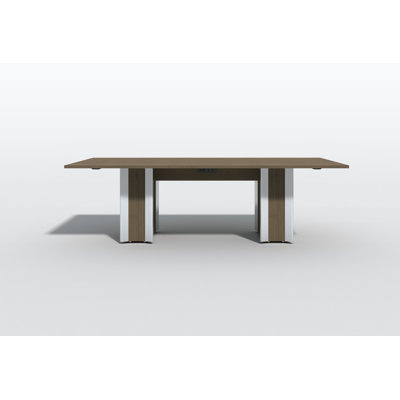 Rectangular Conference Table with Power Modules