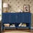 Rivelle Modern Storage Sideboard with 4 Doors and Adjustable Shelves-120347439