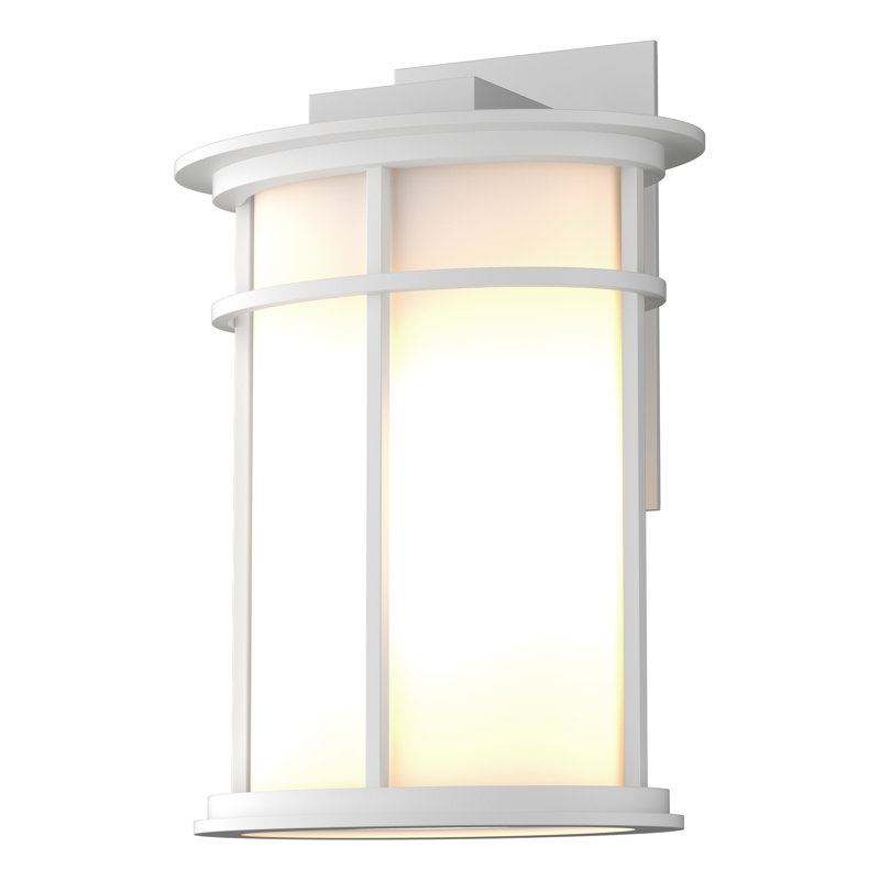 Province Outdoor Armed Sconce, 12.2" H x 8.5" W x 6" D, Coastal White