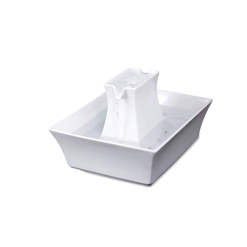 Plat à eau automatique Pet-Drink Pagoda, Blanc