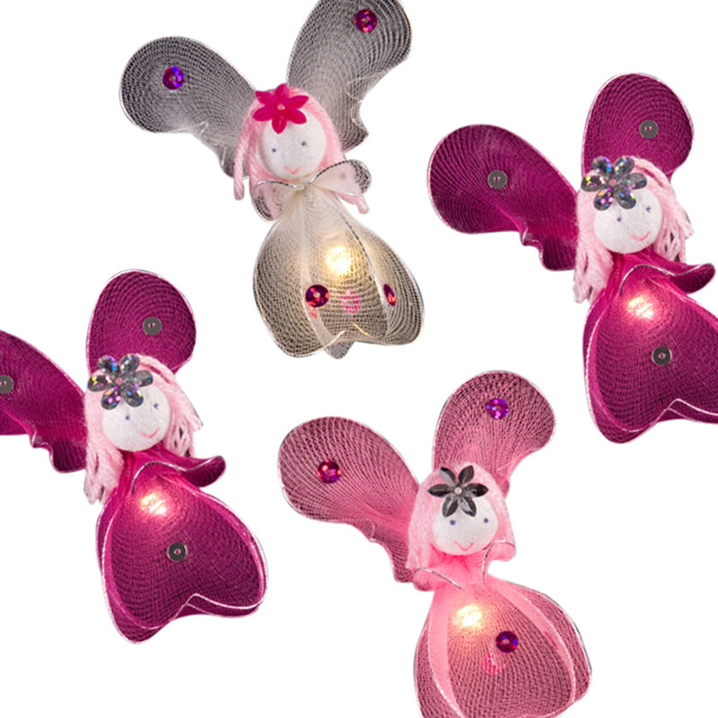 Juanes LED Princess Fairies String Light, Pink Tones Fairies