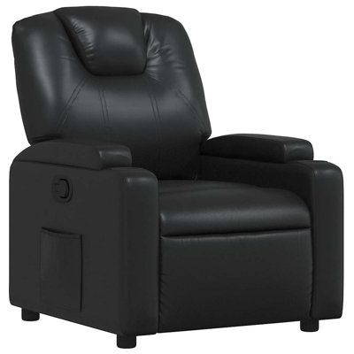 Budimir Manual Recliner Chair, Adjustable Backrest/ Footrest, Leather