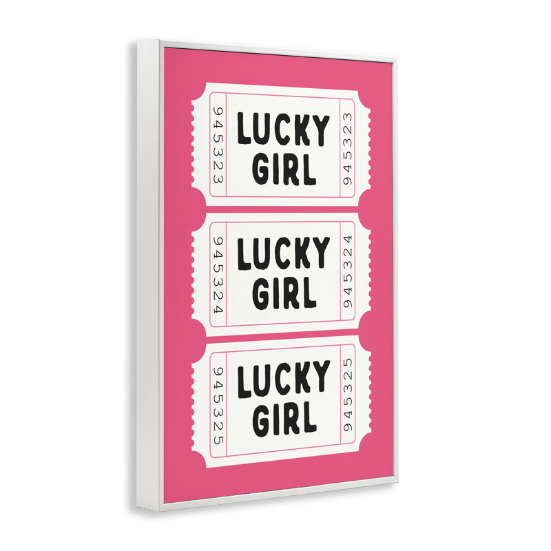Giclée encadrée par Lucky Girl, par Lettrage et doublure, H 24 po x l 16 po, Estampe numérique encadrée blanc bord de mer