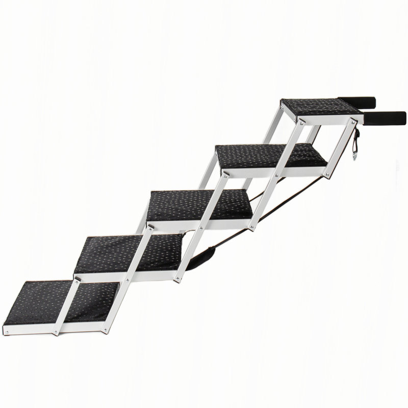 Foldable 5-Step Dog Stairs with Non-Slip Surface