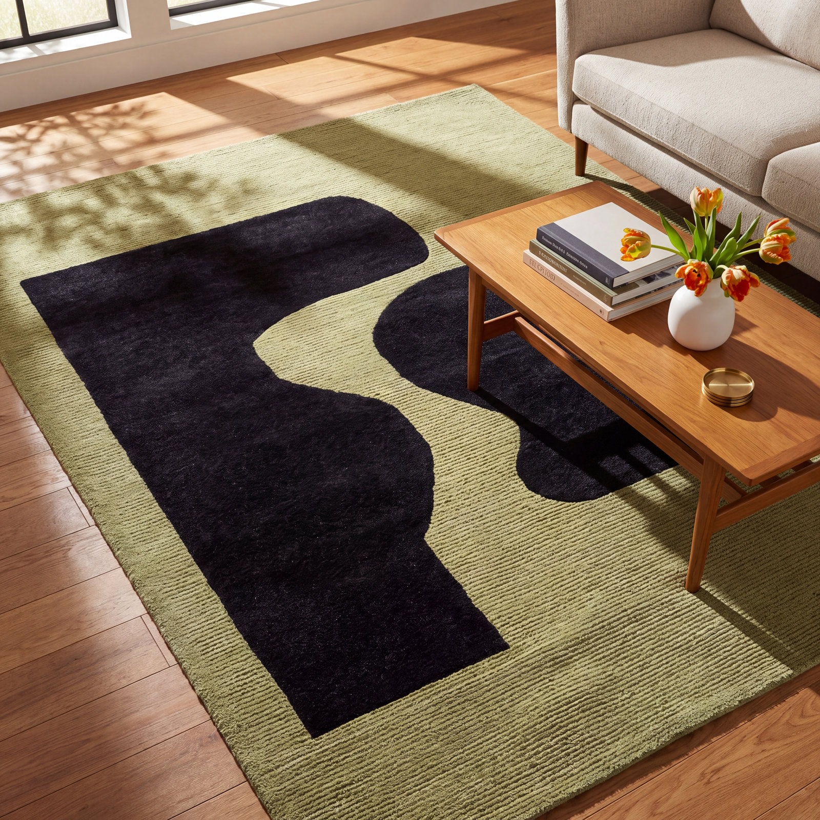 Jason Wu Hand-Woven Abstract Saguaro Rug, Rectangle 5' x 7'6"