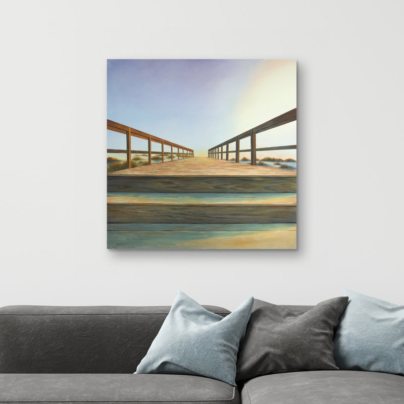Footbridge - 32"x32" art on canvas