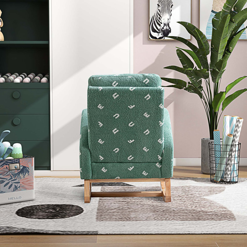 Chaise berçante, Polyester vert