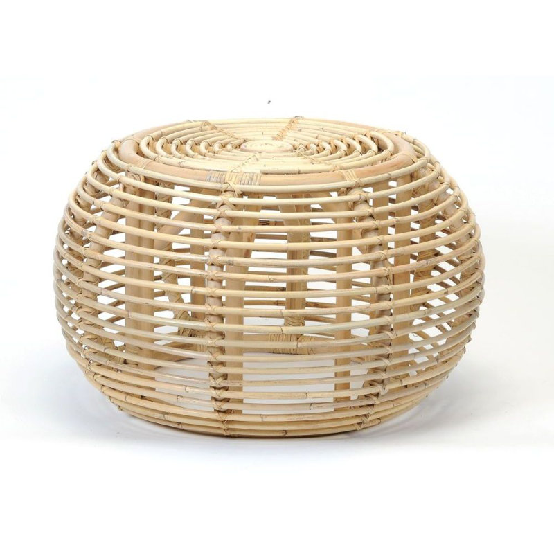 Tabouret de pied rond de 24,5 po de largeur Lourdes