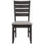 2 Grey Dining Room Chairs - Foam Padding & Modern Design Side For Elegant Back