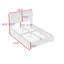 Lit plateforme tapissier avec tête de lit ajustable Boucle-1518935695