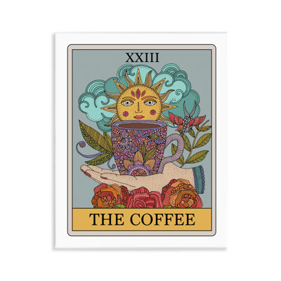 The Coffee Tarot Wall Plaque Art by Valentina Harper