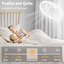 20" Indoor Bedroom Flush Mount Reversible Ceiling Fan With Light And Remote Control,6 Fan Speeds