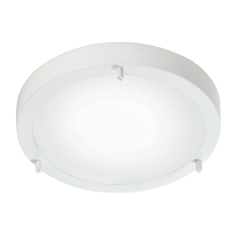 Ancona Glass Flush Mount, White