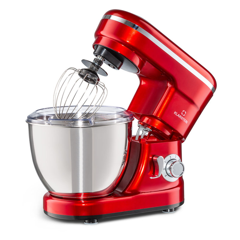 Klarstein 6 Speed 4L Stand Mixer, Red