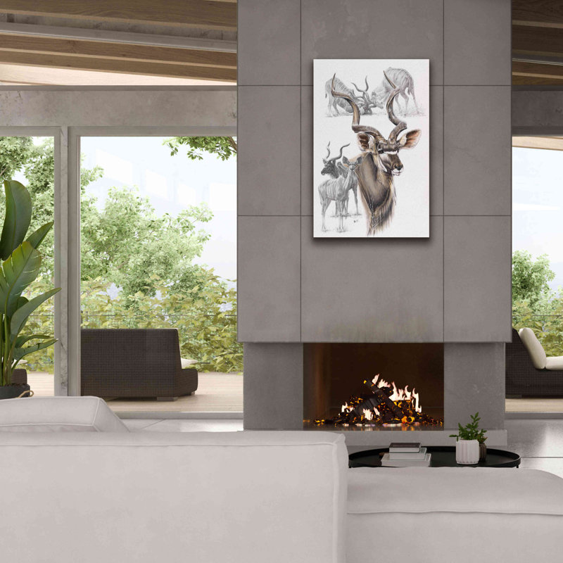 'Kudu' by Barbara Keith, Canvas Wall Art, 40" H x 26" W x 1.5" D