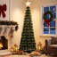 Arbre de Noël télescopique lumineux 1,8 m