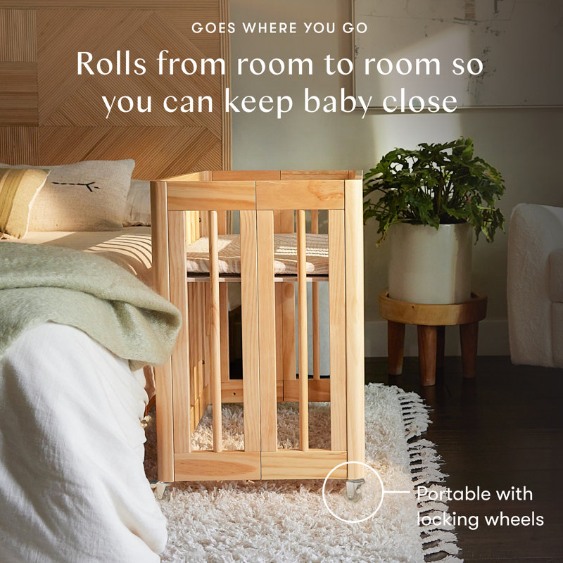 Yuzu 8-In-1 Convertible Crib With All-Stages Conversion Kits, Natural