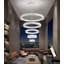Lustre moderne en cristal à 5 anneaux-1028145823