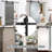 Black Steel Barn Door Hardware Kit Standard Single-48084373