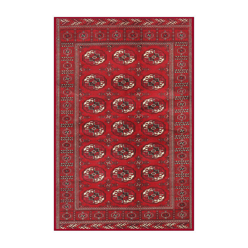 Tapis rouge à motif sud-ouest, Rectangle 5 pi x 7 pi