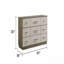 Commode 9 tiroirs, fabrication en bois de style moderne