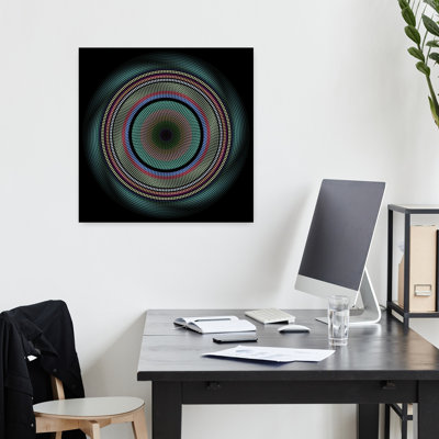 Art contemporain, art mural géométrique coloré et audacieux