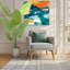 Bird Of Paradise Artificial Plants With Planter, Realistic Banana Shaped Leaves For Home Office Living Room Decoration