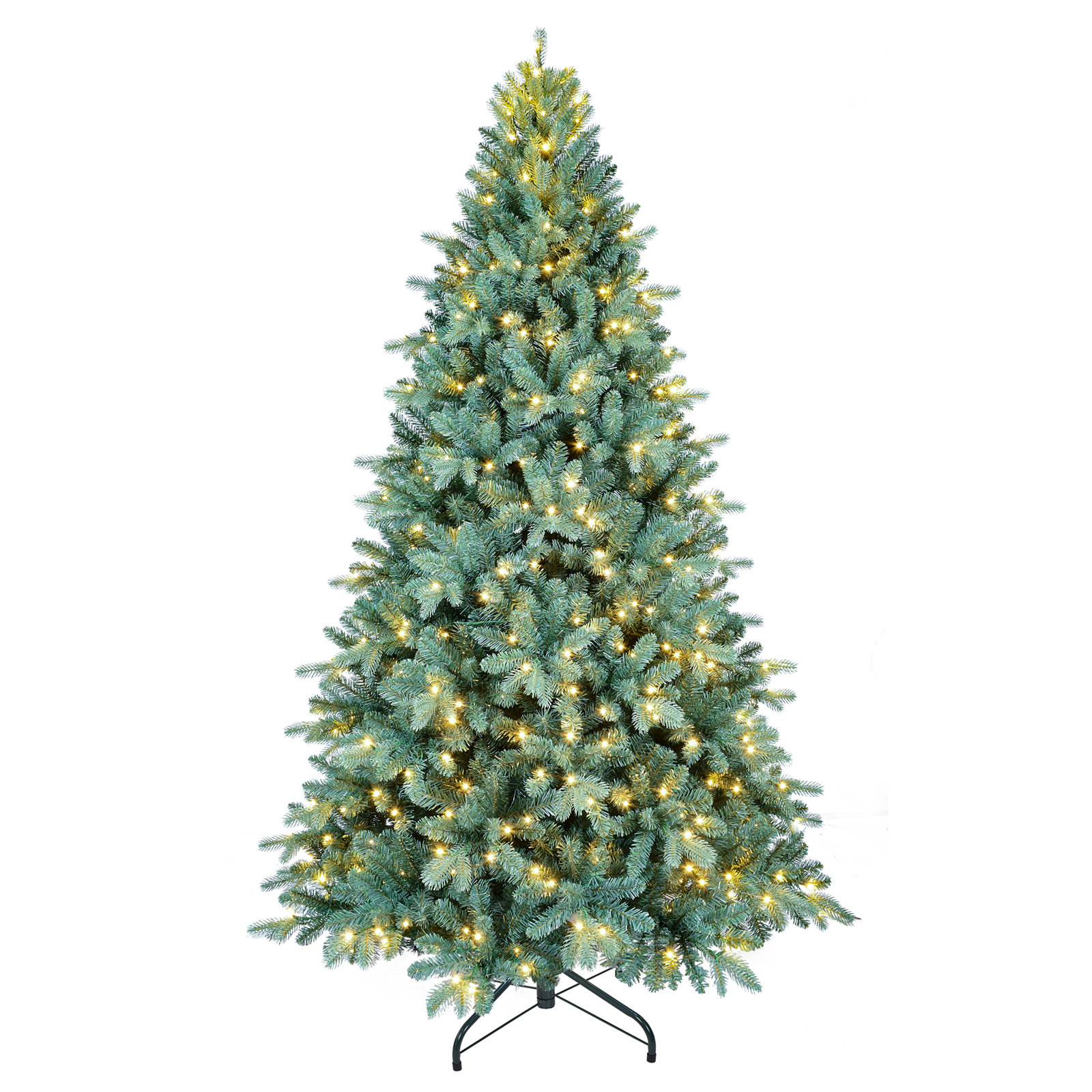 Pre-Lit Blue Spruce Christmas Tree, 5 ft
