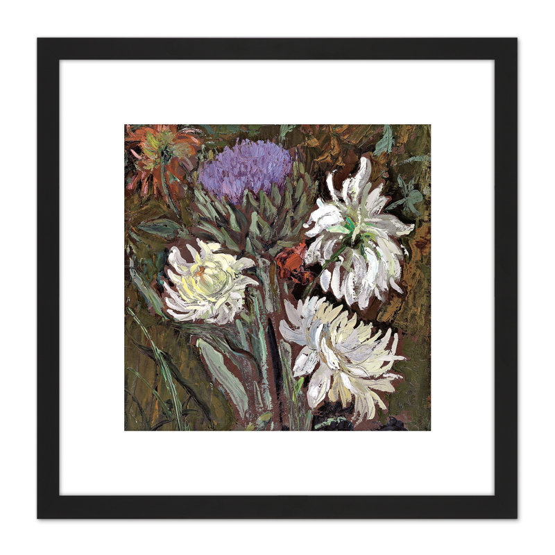 Sicurezza Artichoke Bloom Chrysanthemums by Antonio Sicurezza - Single Picture Frame Painting