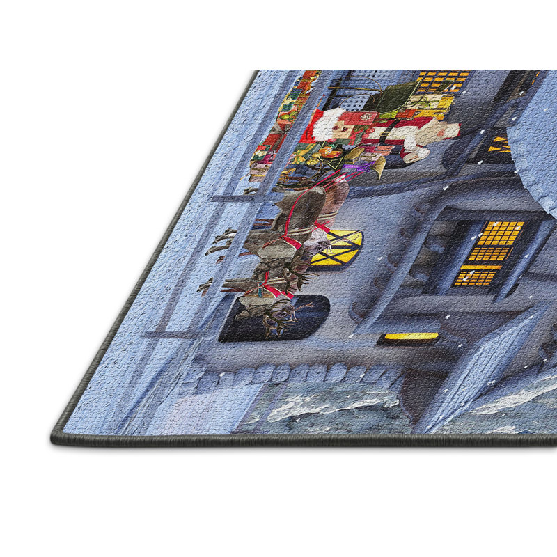 Tapis bleu Christmas, Rectangle 2 pi x 3 pi