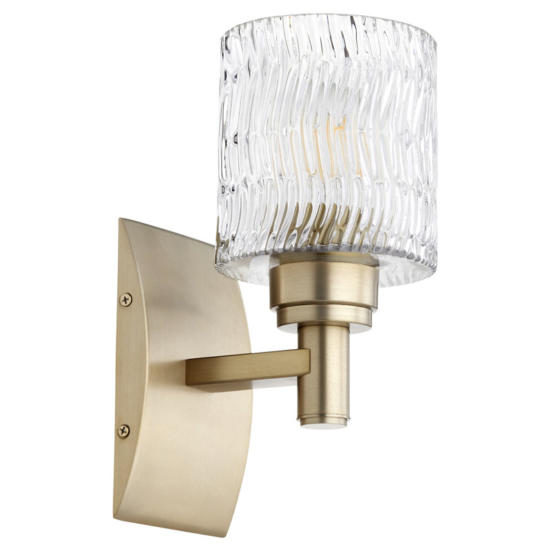 Marjoram Steel Armed Sconce, Aged Brass