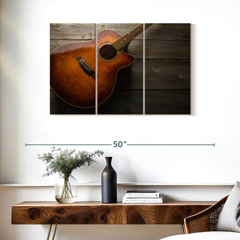 Guitare acoustique rustique Abarca, H 24 po x l 38 po