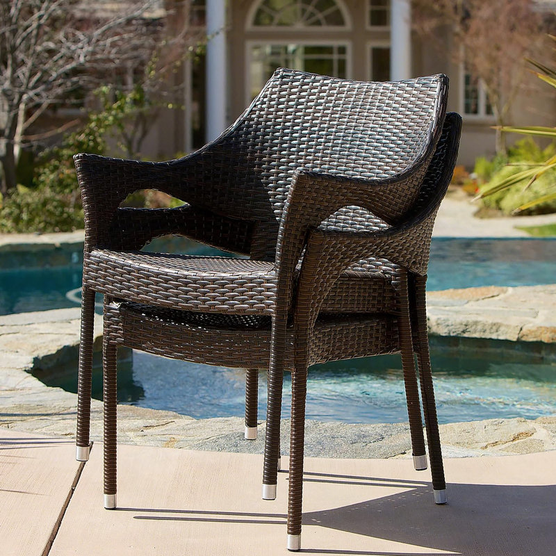 Chaise d'extérieur en résine, 52637,00MBRN KD MP4