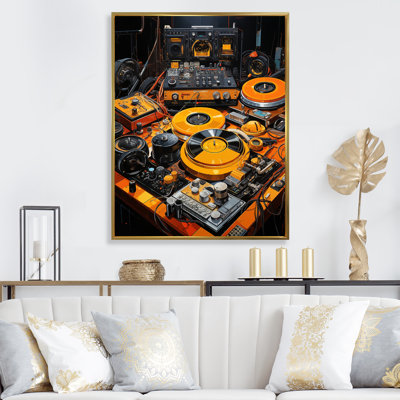 " Yellow Turntables Boom Boxes III "