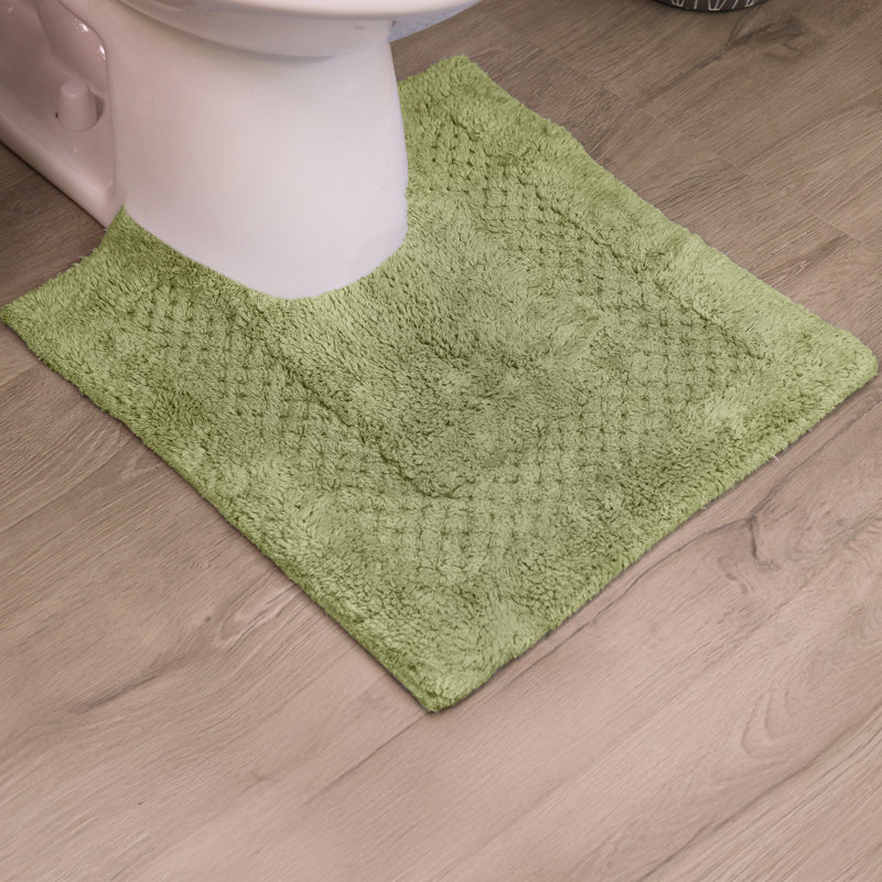 Tapis doux en coton Classy, Vert