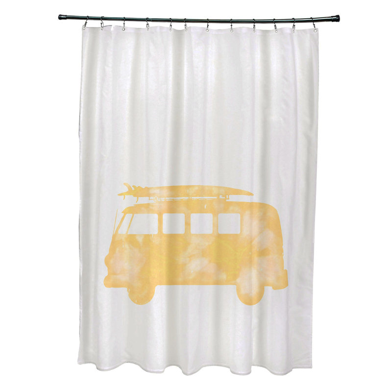 Wally Shower Curtain, Yellow