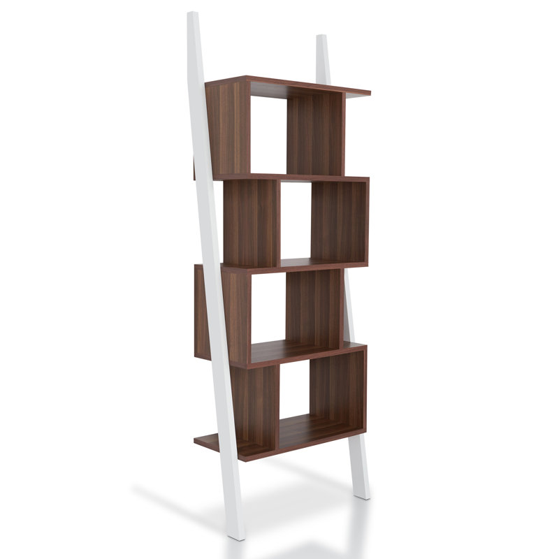 Akyrie 71"H 5-Shelf Wood Display Bookcase