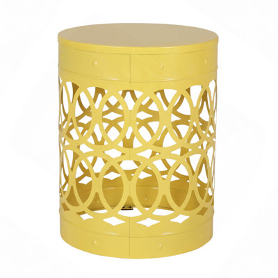 Outdoor Metal End Table -Large