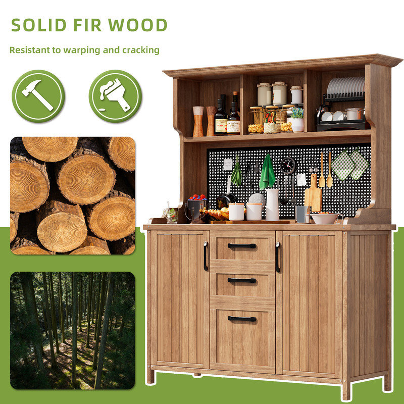 Solid Wood Potting Bench