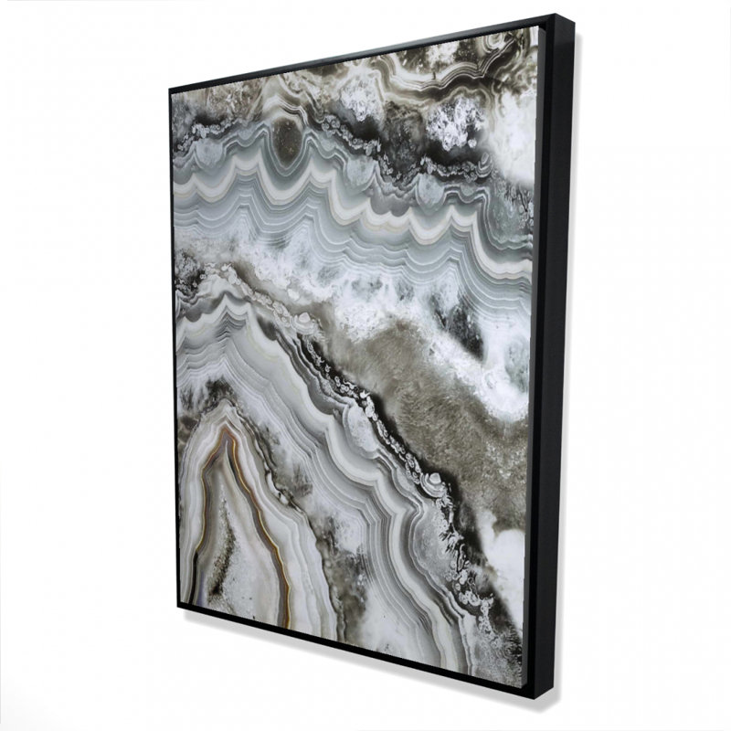 Abstract Geode Print On Canvas, H 48 po x l 36 po