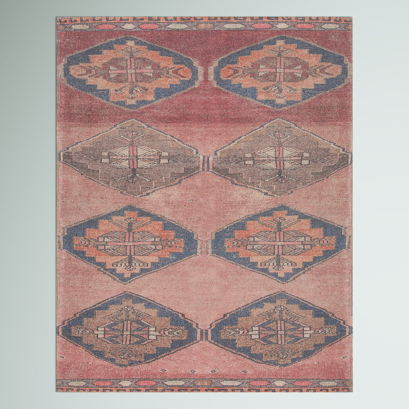 Asuncin Polyester Machine Washable Performance Rug, Rectangle 9' x 12'