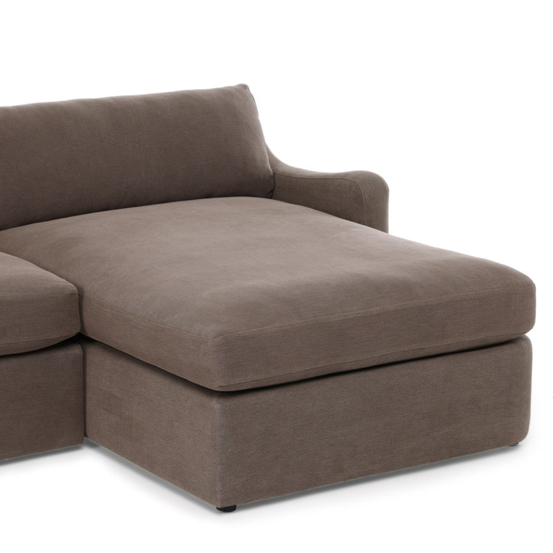 Aurelia 2-Piece Sectional, Boatway Coffee Linen, Right Hand Facing