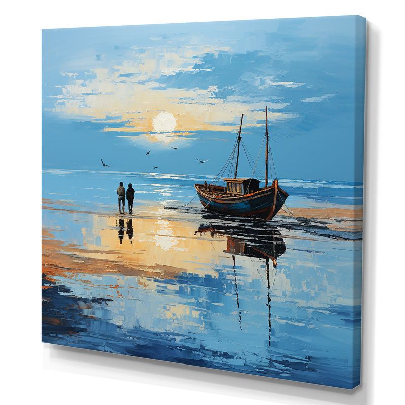 Coucher de soleil sur la toile, H 36 po x l 36 po x P 1,5 po, Toile tendue