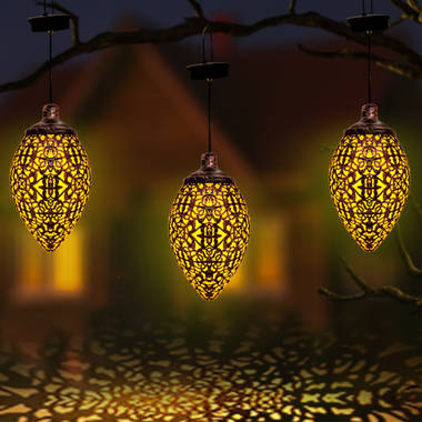 Lantern Waterproof Solar LED Modern Outdoor Lanterns Lamps Garden