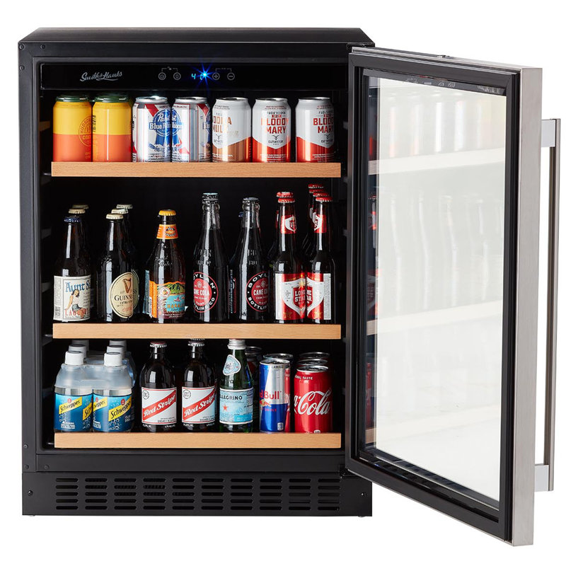 Réfrigérateur à vin et à boissons encastré / encastré à une zone pour 176 bouteilles et 60 canettes