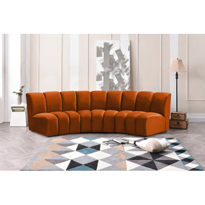 Canapé modulaire en velours Infinity
