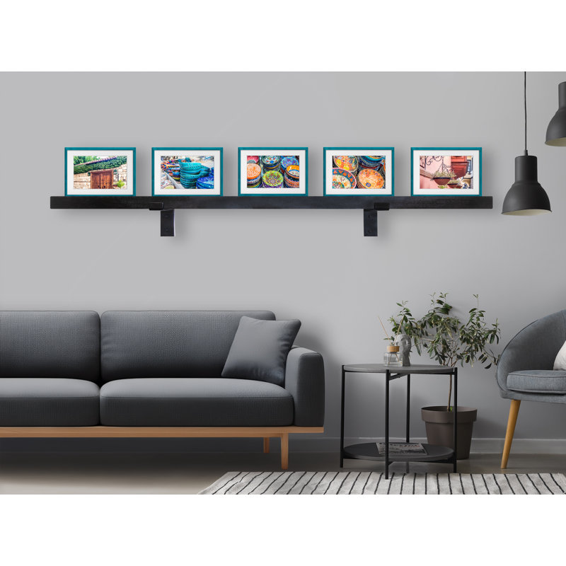 Rayne 2x3 Picture Ledge, Black, 62x3x2